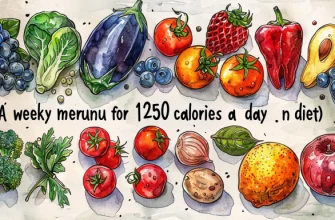 Меню на неделю на 1250 калорий в день (Средиземноморская диета)