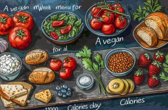 Веганское меню на неделю на 1100 калорий в день